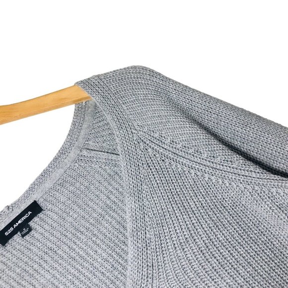 525 AMERICA Bell Sleeve Sweater Knit Floral Lace Pullover Size Small - Picture 5 of 9